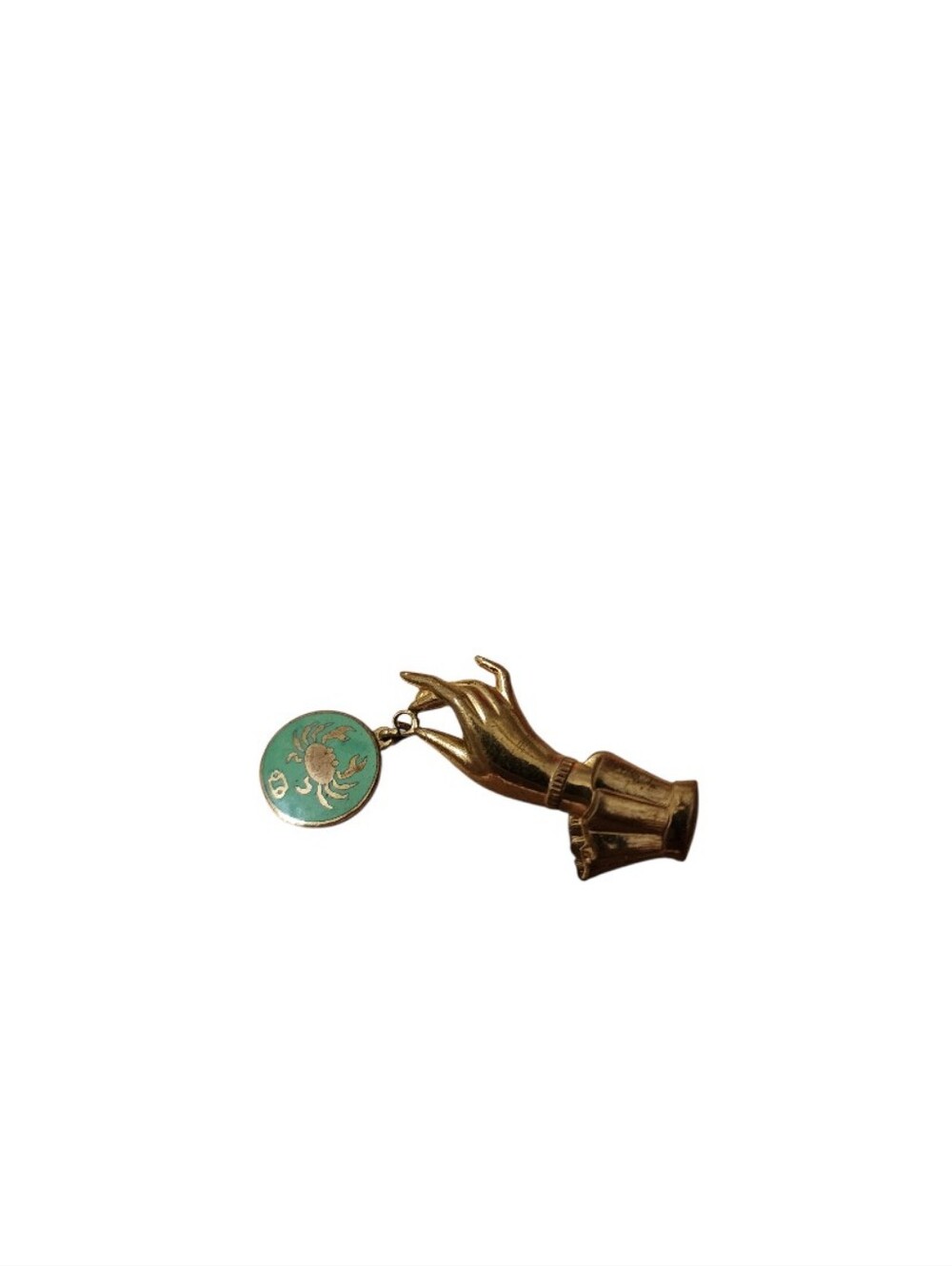 Vintage Cancer Birth Sign Brooch